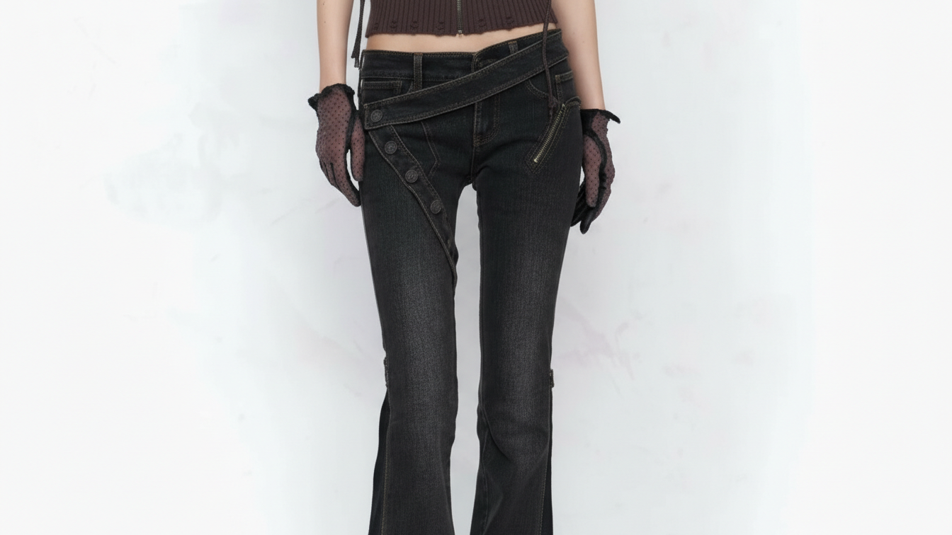 StrapEdge Low-Waist Jeans