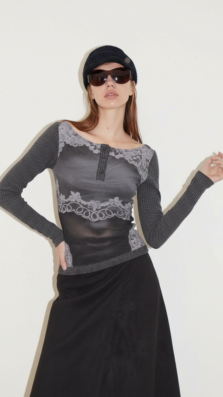 Gridshift Reversible Henley