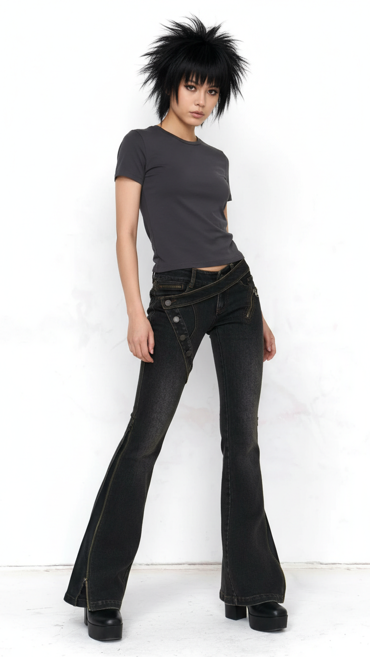 StrapEdge Low-Waist Jeans