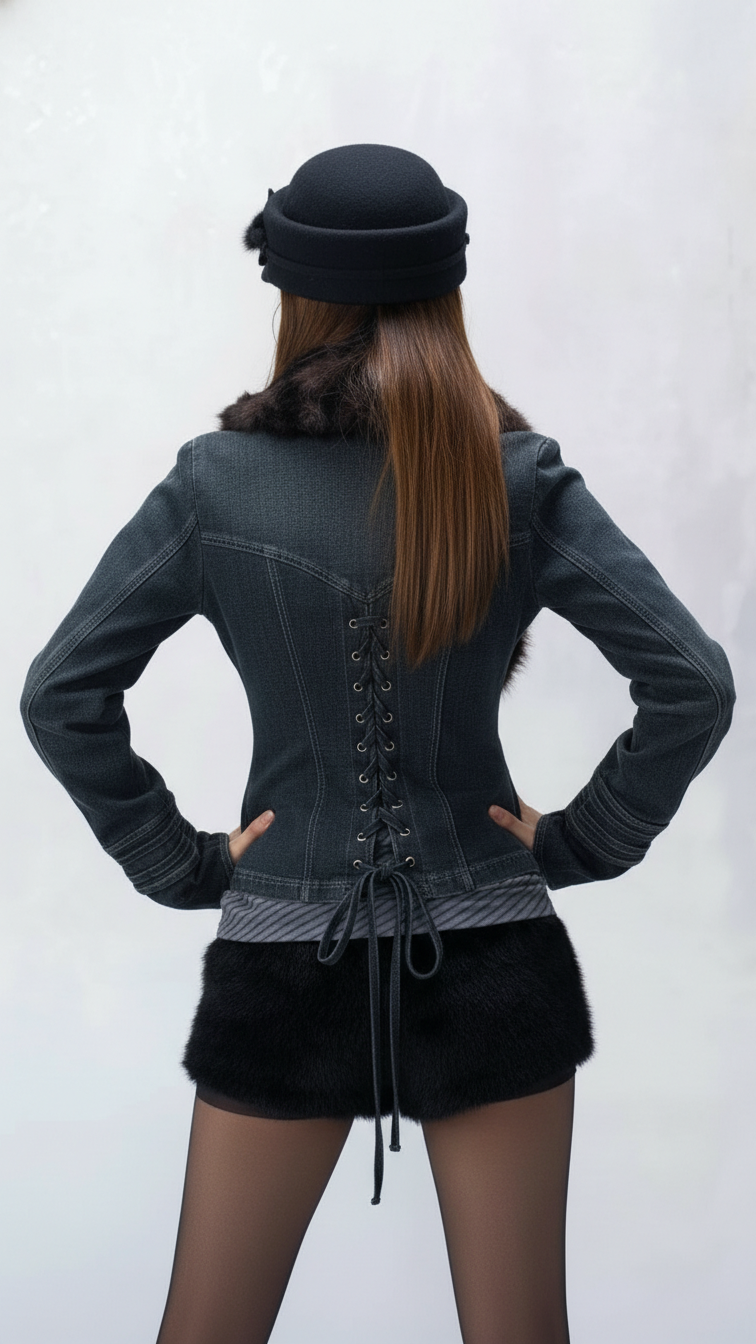 Roux Fur Corset Jacket